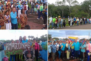 ¡LE ECHAN PIERNA! Más de 30 kilómetros han caminado los indígenas que avanzan a la toma de Caracas