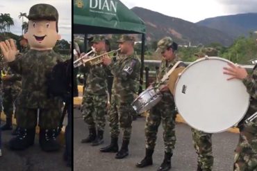 ¡HERMOSO GESTO! Así recibió el ejército de Colombia a venezolanos que cruzaron la frontera