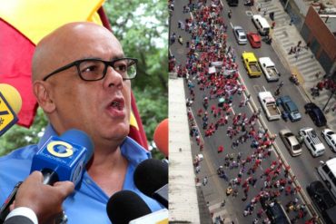 ¡TIENE MIOPÍA! Según Jorge Rodríguez marcha oficialista fue “multitudinaria”