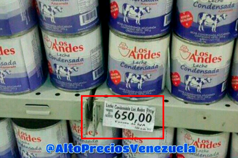 Foto: @altopreciosvenezuela