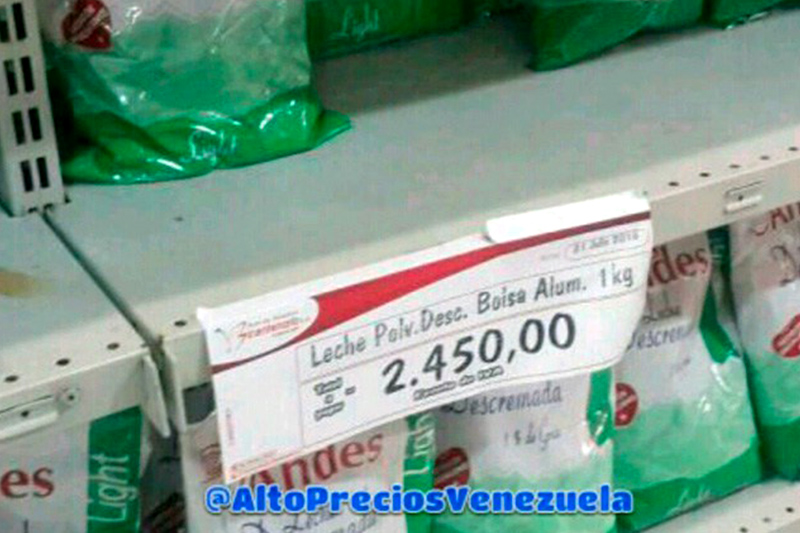 Foto: @altopreciosvenezuela