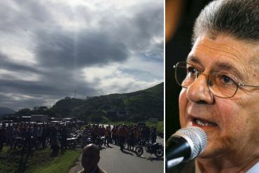 ¡URGENTE! Motorizados violentos intentan agredir e impedir paso a Ramos Allup vía Maracay