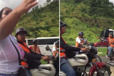 ¡AQUÍ LO TIENES! Así rodearon colectivos vehículo donde se trasladaba Ramos Allup a Maracay