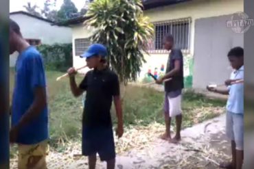 ¡EN LA MISERIA! Niños de Cerezal comen caña de azúcar todo el día para paliar el hambre