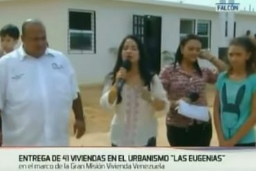 ¡MÚDATE PUES! Gobernadora chavista dice que “viviría felizmente” en una casa de Misión Vivienda