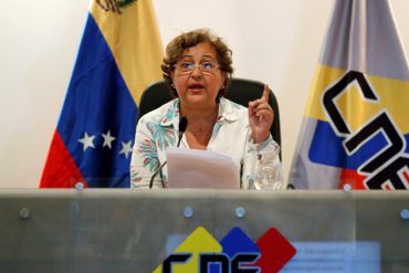 ¿Y LA CONSTITUCIÓN QUÉ? Tibisay Lucena anuncia que elecciones regionales y municipales quedan para 2017