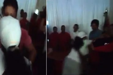 ¡PUÑETAZOS ROJOS! Chavistas se caen a golpes en Yare por la presidencia del Concejo Municipal (+Video)