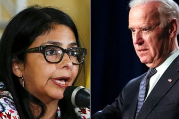 ¡DELCY HISTÉRICA! Venezuela rechaza «insolencia» de Biden por respaldar revocatorio a Maduro