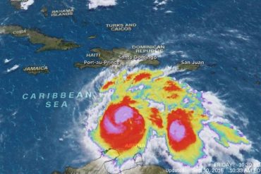 ¡PODEROSO! Huracán Matthew se fortalece y pasa a categoría 3 (está cerca de la costa venezolana)