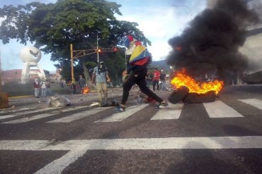 ¡GOCHOS MOLESTOS! En Táchira protestan para exigir liberación de 5 jóvenes manifestantes