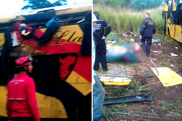 ¡ÚLTIMA HORA! 11 muertos y 14 heridos por accidente de Expresos Los Llanos en Bolívar (+Fotos)