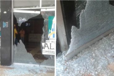 ¡VIOLENTOS DESATADOS! Colectivos armados destrozan sede de la alcaldía de Valera: hieren a dirigente de PJ (+Fotos)