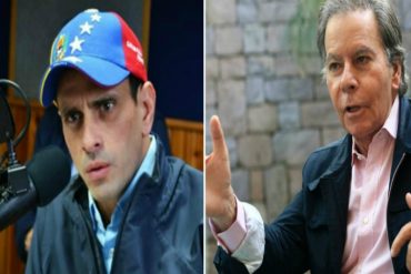 ¡MÁS ATAQUES! Diego Arria a Capriles: Tu personalidad se va acercando a la de Cabello y Maduro (+Video)