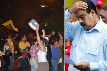 ¡PURO AMOR! «Tenemos la visita del diablo», gritaban a Maduro durante cacerolazo en Villa Rosa (+Videos)