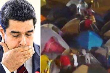 ¡DOSIS DE PATRIA! Brutal aguacero cayó sobre carpas donde Maduro instaló a chavistas en Margarita (+Video)