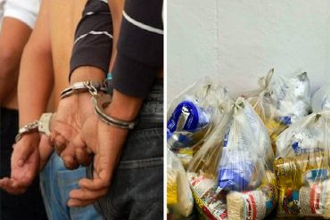 ¡FIN DE MUNDO! Presas 4 personas por estafar con bolsas de comida del Gobierno