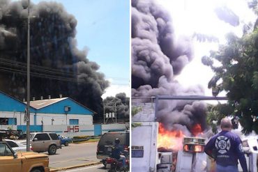 ¡ÚLTIMA HORA! Reportan incendio en depósito de Cantv en Maracay