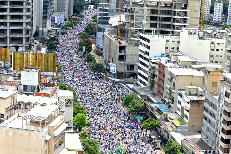 La convocatoria de la MUD / Foto: AFP.