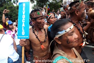 ¡POR LA TOMA DE CARACAS! Indígenas llegaron a concentración de Bello Monte (+Video)