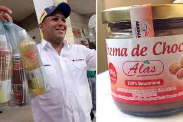 ¡QUÉ MARAVILLA! La «nutella socialista» que oficiales militares reciben de los CLAP