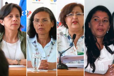 ¡VENDIDAS Y COBARDES! Rectoras del CNE no dieron declaraciones sobre el revocatorio