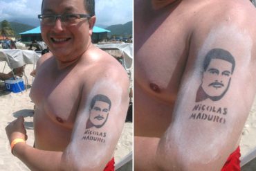 ¡CRÉALO O NO! «Abogado socialista» se tatuó a Maduro en el brazo y las redes estallaron (+Foto)