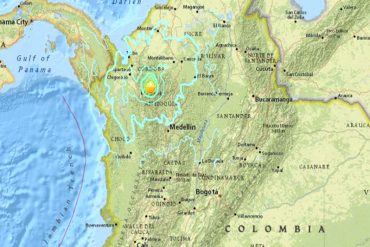 ¡LO ÚLTIMO! Fuerte sismo de magnitud 6,1 al noroeste de Colombia se sintió en Táchira
