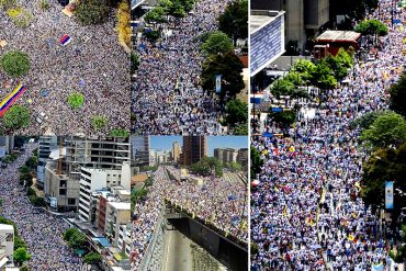 ¡GENTE, GENTE Y MÁS GENTE! Así se llena una marcha, Nicolás: Te lo mostramos con drones (+Videos)