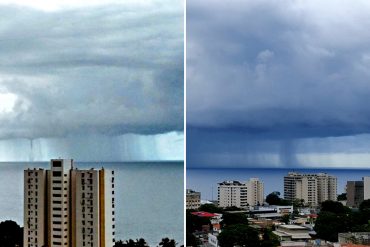 ¡IMPACTANTE!﻿ La impresionante tromba marina que se formó este jueves en Vargas (+Fotos)