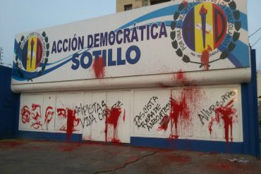 ¡VÁNDALOS! Bandas del PSUV atacaron sedes de Acción Democrática en Anzoátegui