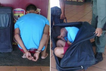 ¡INCREÍBLE! Preso intentó fugarse en una maleta desde cárcel del estado Bolívar (+Fotos)