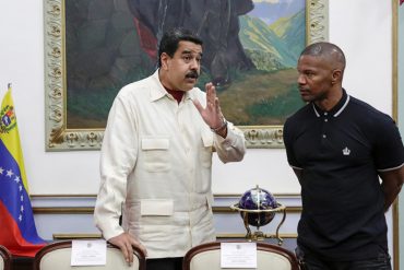 ¡CANDELA! Estallan las redes sociales tras la “inesperada visita” de Jamie Foxx a Miraflores (+Tuits)