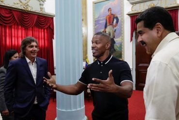 ¡CLARITO! La incendiaria carta de un activista de DDHH a Jamie Foxx y Lukas Haas tras apoyo a Maduro