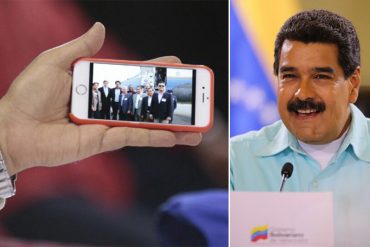 ¡QUÉ DESCARO! Maduro llamó al pueblo a una «revolución comunicacional» con iPhone 6 en mano