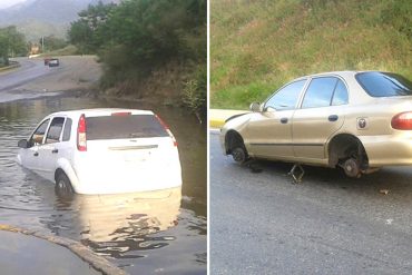 ¡NO RESPETAN! Robaron a quienes se quedaron varados en una laguna de autopista Guarenas-Caracas (+Video y fotos)