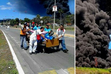 ¡PÁNICO! Evacúan pacientes del IVSS en Guaraguao tras explosión en refinería: Vecinos piden ayuda