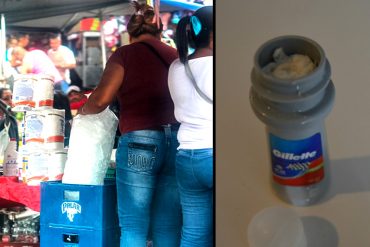 ¡PILAS! Los desodorantes que venden los bachaqueros en potes reciclados y con «mezcla especial» (+Video)