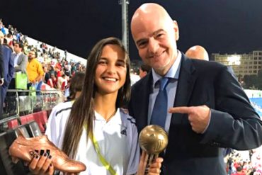 ¡CAMPEONA! Deyna Castellanos se llevó el Balón y Bota de Bronce del mundial femenino Sub-17