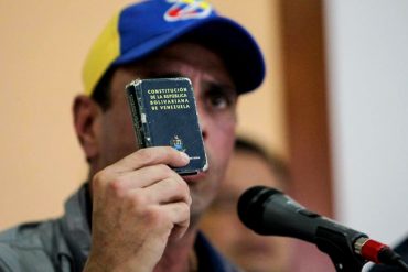 ¡OTRA VÍA! Henrique Capriles propone modificar la Constitución para celebrar elecciones en 2017