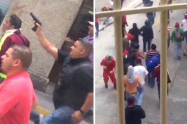 ¡TERRORISMO DE ESTADO! Polimérida escoltó a colectivos chavistas para agredir a manifestantes (Video)