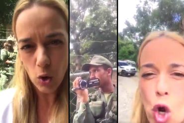 ¡DESATADOS! Militares cerraron el paso hacia la cárcel de Ramo Verde para impedir visita de Lilian