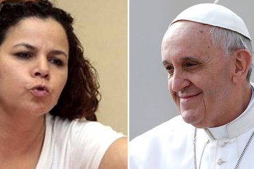 ¡TRAMOYERA! Iris Varela le suplica al Papa que escuche este audio publicado en Twitter