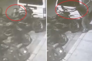 ¡LA TRISTE PATRIA! A un periodista le robaron la moto frente a sede de la PNB (+Videos)