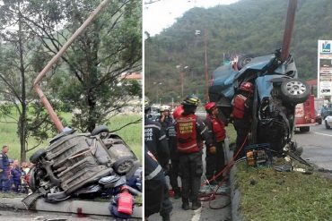 ¡FATAL! Aparatoso accidente en la Francisco Fajardo dejó un fallecido (+Fotos)