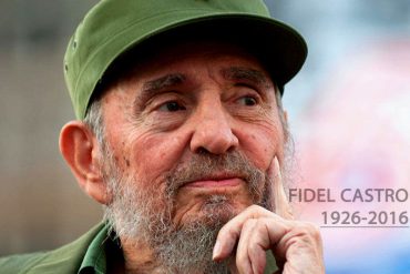 ¡ÚLTIMA HORA! Fallece el dictador cubano Fidel Castro a los 90 años, anunció su hermano Raúl