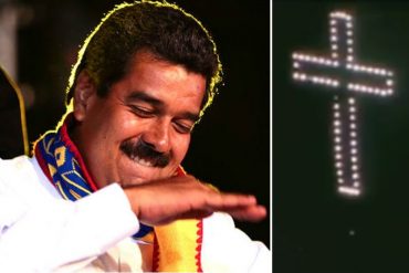 ¡LLEGÓ SAN NICOLÁS! Maduro adelantó la Navidad encendiendo la Cruz del Ávila (+Video)