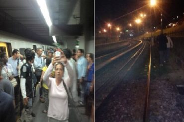 ¡COLAPSÓ EL METRO DE CARACAS! Usuarios debieron caminar por los túneles hasta la medianoche (+Videos)