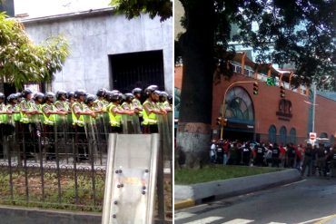 ¡ATENTOS! Grupos chavistas comienzan a rodear la Asamblea Nacional: Piquetes PNB y GNB listos (+Fotos)