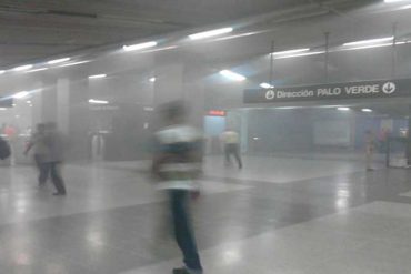 ¡ÚLTIMA HORA! Conato de incendio causó desalojo en la estación Capitolio del Metro de Caracas