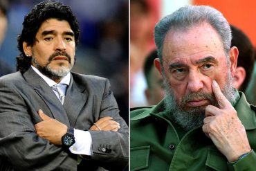 ¡ESTÁ DE LUTO! Maradona sobre muerte de Fidel Castro: «Me agarró un llanto terrible, fue como un segundo padre»